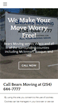 Mobile Screenshot of bearsmoving.com