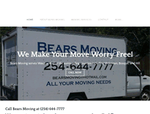 Tablet Screenshot of bearsmoving.com
